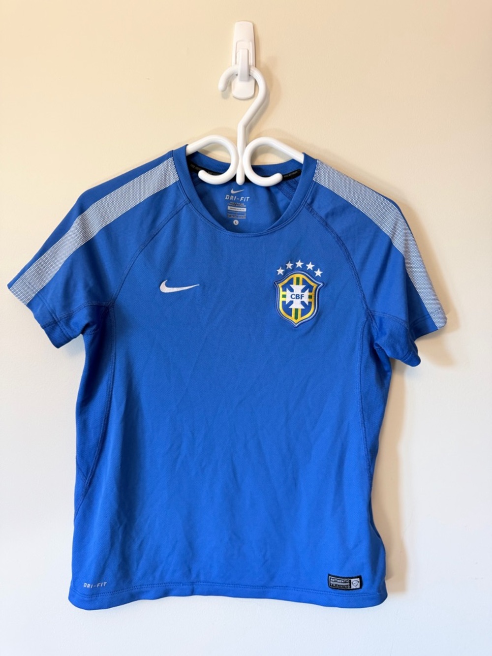 Nike Kids Blue Brazil Soccer Jersey